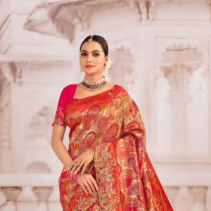 Patch Border Multi Colour Silk Classic Saree